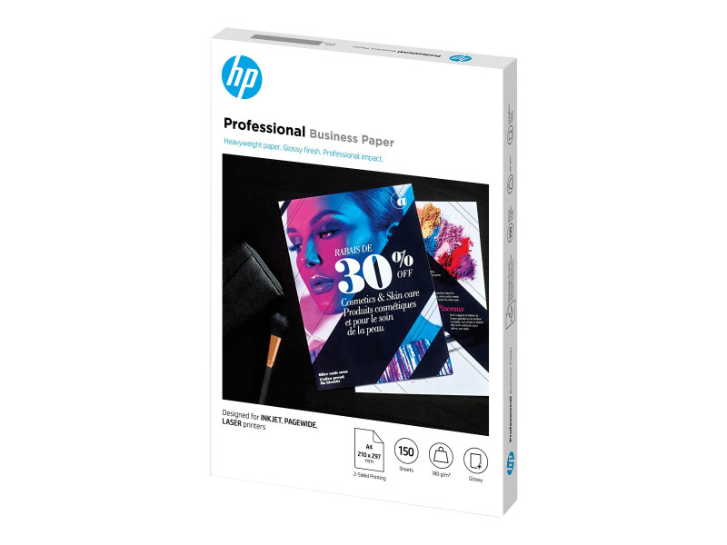 HP Prof Biz Gls 180g A4 150sh FSC Paper 3VK91A