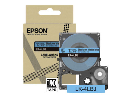 EPSON Matte Tape Blue/Black 12mm 8m C53S672080