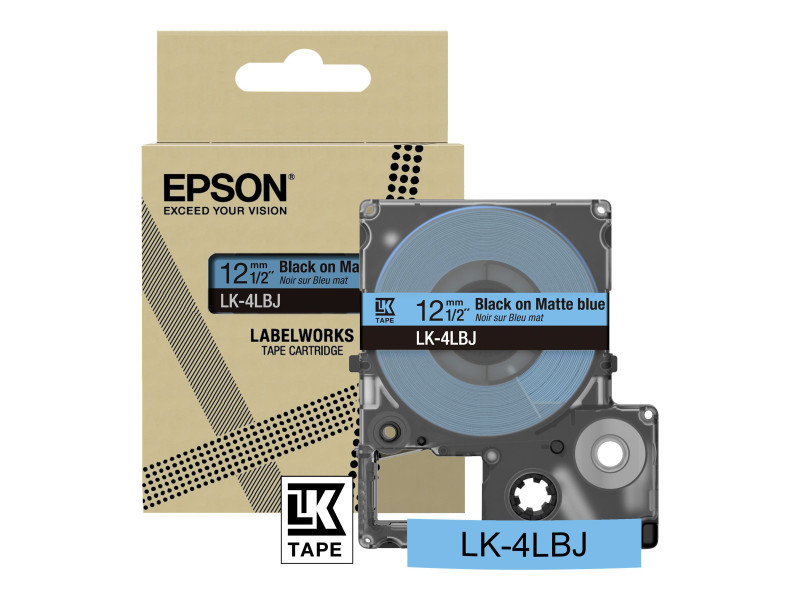 EPSON Matte Tape Blue/Black 12mm 8m C53S672080