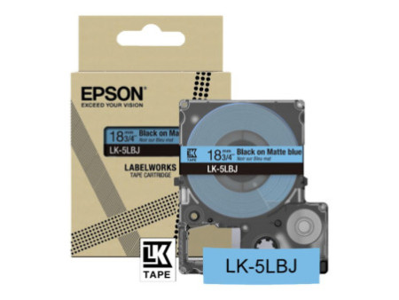 EPSON Matte Tape Blue/Black 18mm 8m C53S672081