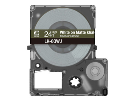 EPSON Matte Tape Khaki/White 24mm 8m C53S672090