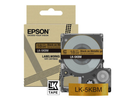 EPSON Metallic Tape Gold/Black 18mm 9m C53S672093