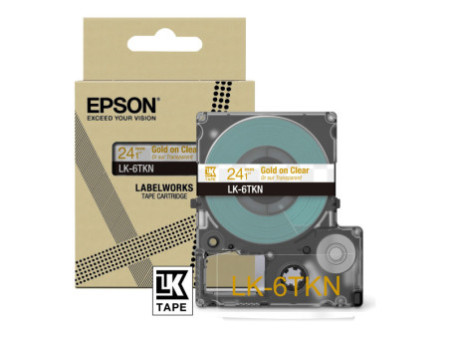 EPSON Metallic Tape Clear/Gold 24mm 9m C53S672098