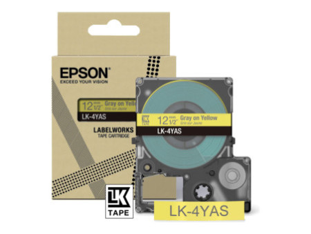 EPSON Colour Tape Yellow/Grey 12mm 8m C53S672104