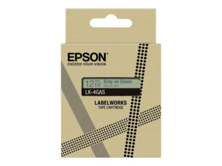 EPSON Colour Tape Green/Grey 12mm 8m C53S672105