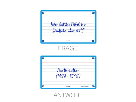 Oxford Fiches 'Flash 2.0', 75 x 125 mm, ligné, turquoise