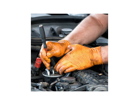 HYGOSTAR Gant en nitrile DIAMOND GRIP, M, orange