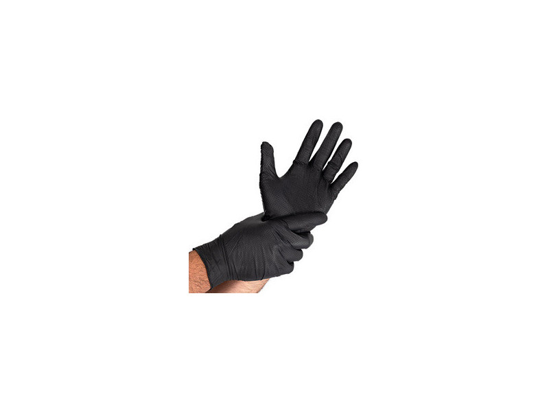HYGOSTAR Gant en nitrile DIAMOND GRIP, XL, noir