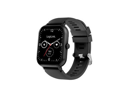 LogiLink Smartwatch 'Edge', écran LCD tactile 1,83', noir
