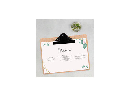 EUROPEL Porte-menu, A4, format portrait, bambou