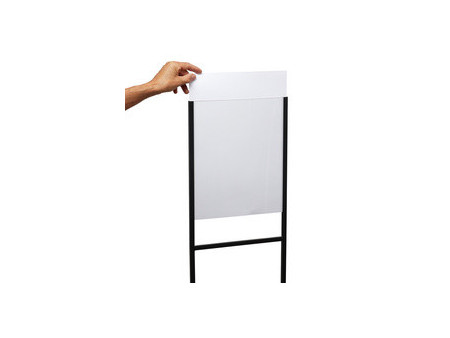 EUROPEL Porte-visuel sur pied, A3, métal, noir