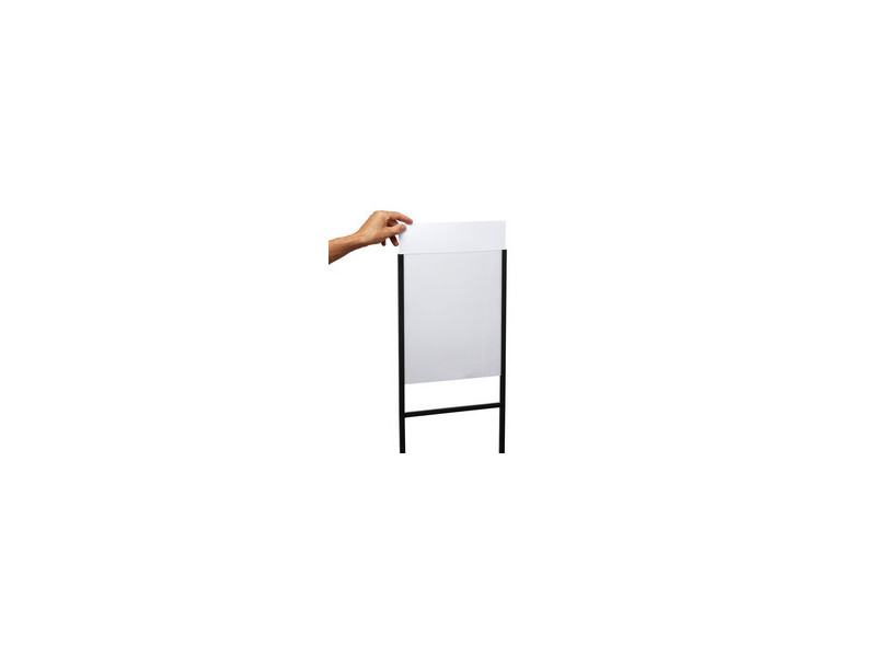 EUROPEL Porte-visuel sur pied, A4 métal, noir