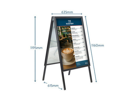 EUROPEL Panneau trottoir ECONOMY OUTDOOR, A1, noir