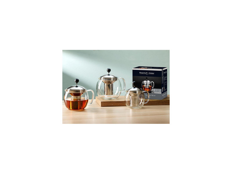 Ritzenhoff & Breker Théière ENJOY, en verre, 1,1 litre