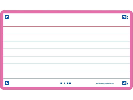 Oxford Fiches 'Flash 2.0', 75 x 125 mm, ligné, fuchsia