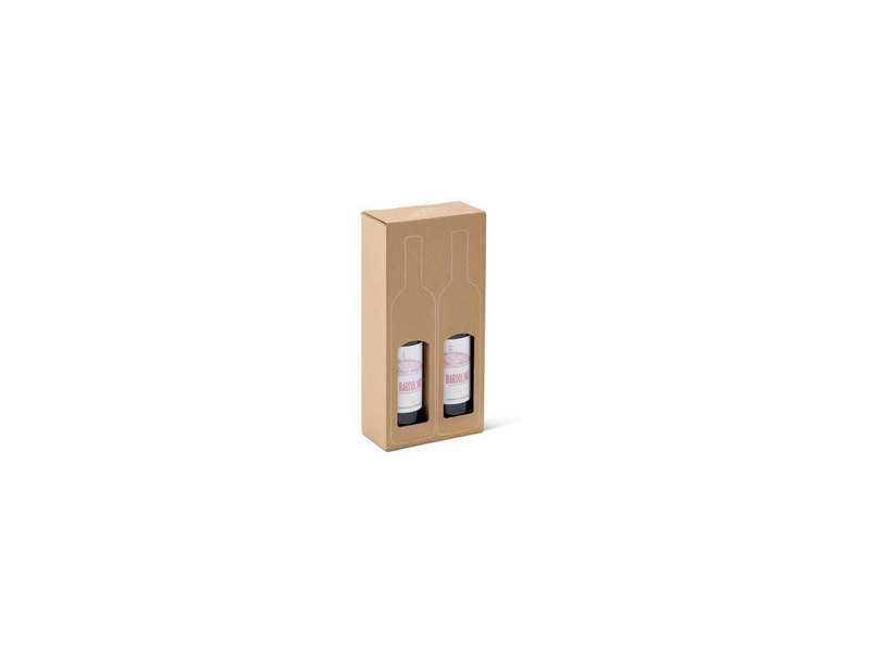 ColomPac Carton de présentation pour 2 bouteilles de vin