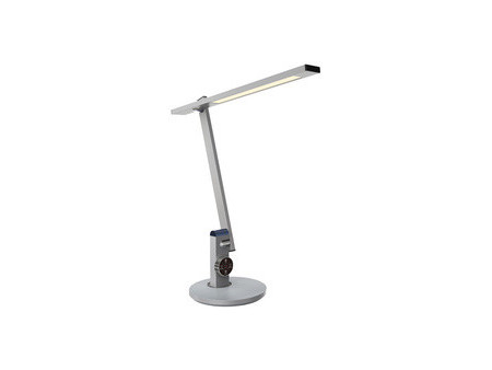 PAPERFLOW Lampe de table à LED BENTO, socle, gris métallisé