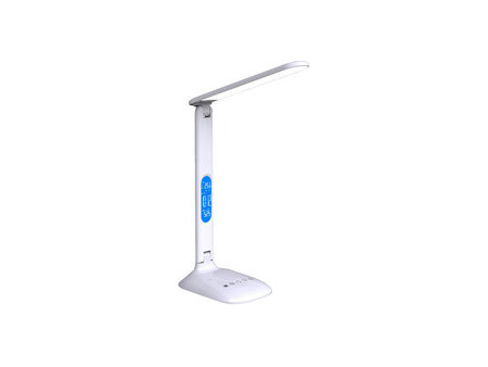 PAPERFLOW Lampe de table à LED FOLEY, socle, blanc