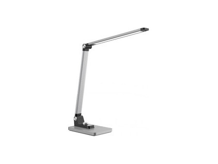 PAPERFLOW Lampe de table à LED JOA, socle, argent brossé