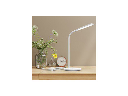 PAPERFLOW Lampe de table à LED IRENE, socle, blanc