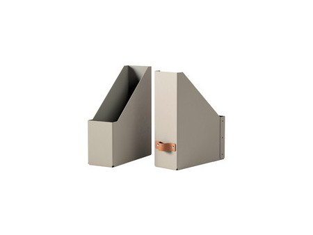 LEITZ Porte-revues Puro, A4, carton, set de 2, beige