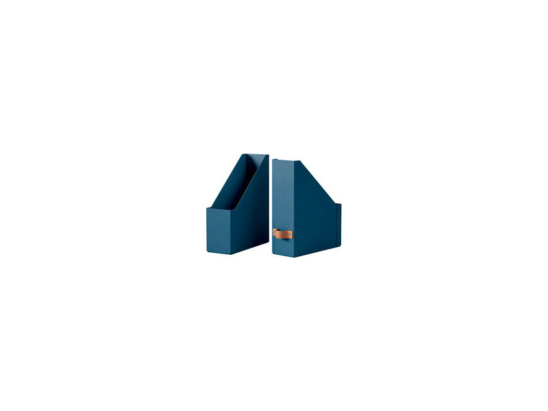 LEITZ Porte-revues Puro, A4, carton, set de 2, bleu nuit