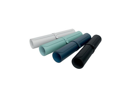 LEITZ Sous-main, 800 x 400 mm, en PVC, gris