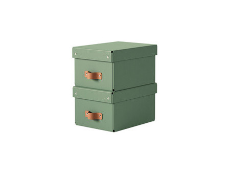 LEITZ Boîte de rangement Puro, carton, 7 L, set de 2, beige