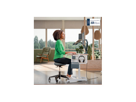 LEITZ Tabouret Ergo Active, roulettes + assise équilibrée