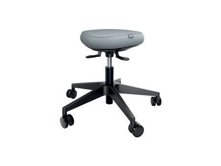 LEITZ Tabouret Ergo Active, roulettes + assise équilibrée