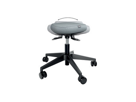 LEITZ Tabouret Ergo Active, roulettes + assise équilibrée