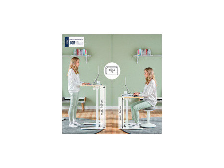 LEITZ Poste de travail assis-debout Ergo Compact, blanc