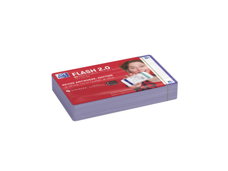 Oxford Fiches 'Flash 2.0', 75 x 125 mm, uni, violet