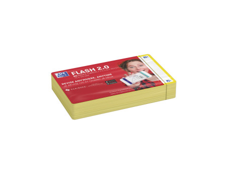 Oxford Fiches 'Flash 2.0', 75 x 125 mm, uni, jaune