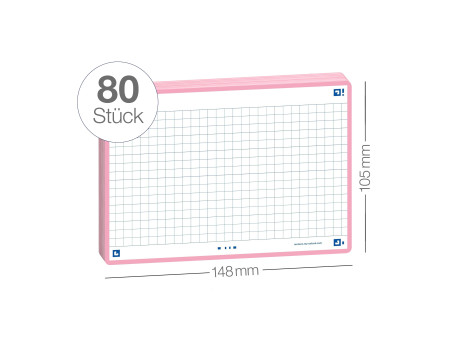 Oxford Fiches 'Flash 2.0', 105 x 148 mm, rose