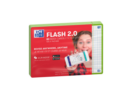 Oxford Fiches 'Flash 2.0', 105 x 148 mm, vert