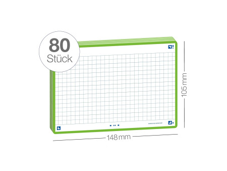 Oxford Fiches 'Flash 2.0', 105 x 148 mm, vert