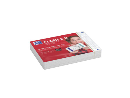 Oxford Fiches 'Flash 2.0', 105 x 148 mm, blanc