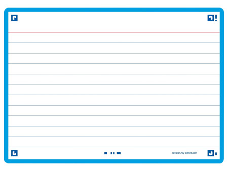 Oxford Fiches 'Flash 2.0', 105 x 148 mm, turquoise