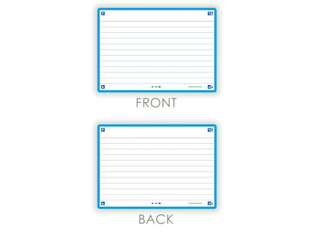 Oxford Fiches 'Flash 2.0', 105 x 148 mm, turquoise