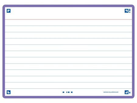 Oxford Fiches 'Flash 2.0', 105 x 148 mm, violet