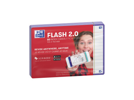 Oxford Fiches 'Flash 2.0', 105 x 148 mm, violet