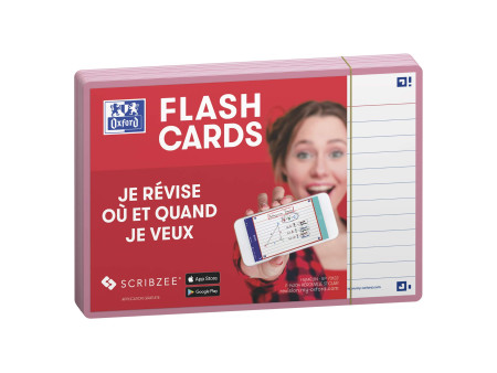 Oxford Fiches 'Flash 2.0', 105 x 148 mm, rose