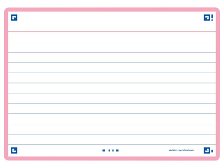Oxford Fiches 'Flash 2.0', 105 x 148 mm, rose