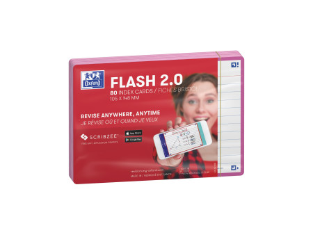 Oxford Fiches 'Flash 2.0', 105 x 148 mm, fuchsia