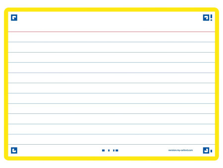Oxford Fiches 'Flash 2.0', 105 x 148 mm, jaune