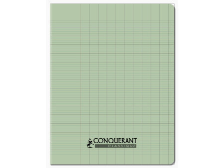 CONQUERANT CLASSIQUE Cahier 170 x 220 mm, Seyès, vert pastel