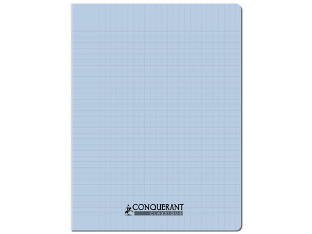 CONQUERANT CLASSIQUE Cahier 240 x 320 mm, Seyès, bleu pastel