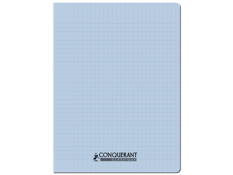 CONQUERANT CLASSIQUE Cahier 240 x 320 mm, Seyès, bleu pastel
