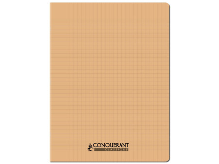 CONQUERANT CLASSIQUE Cahier 240 x 320 mm, Seyès, abricot